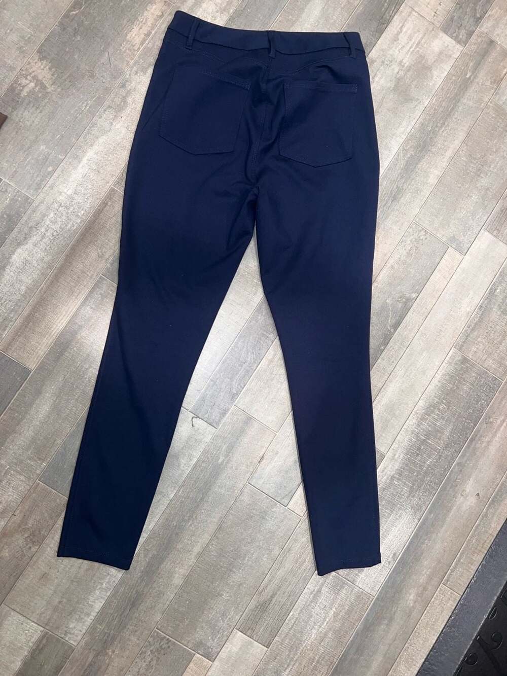 White House Black Market The Skinny High-Rise Ponte Pants Navy Blue Size 8L